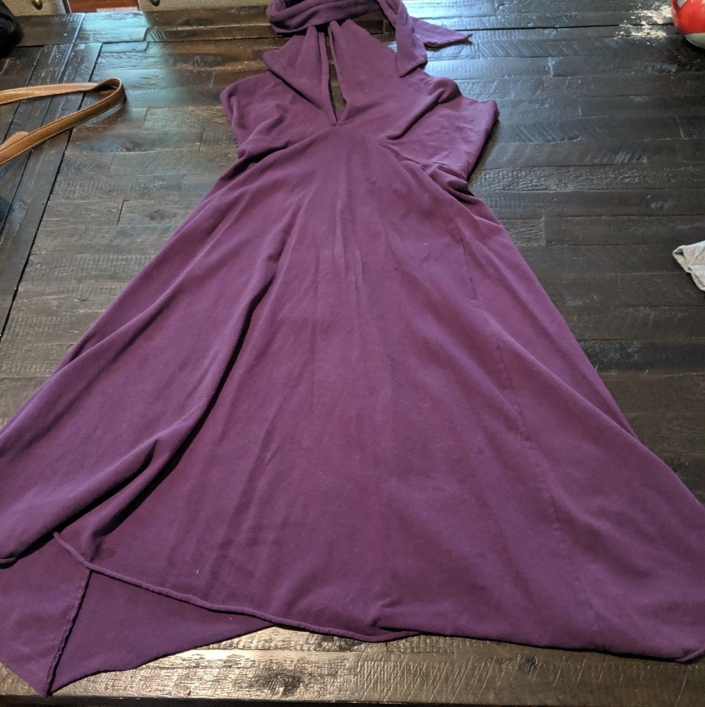 Haltar wraparound open chest summer dress